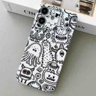 For iPhone 12 Painted Pattern Precise Hole PC Phone Case(Bottle Monster) - 1