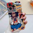 For iPhone 11 Pro Max Painted Pattern Precise Hole PC Phone Case(Vacationer) - 1