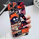 For iPhone 11 Pro Max Painted Pattern Precise Hole PC Phone Case(Orange Comics) - 1