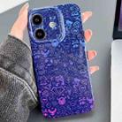 For iPhone 11 Painted Pattern Precise Hole PC Phone Case(Blue Purple Graffiti) - 1