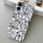 For iPhone 11 Painted Pattern Precise Hole PC Phone Case(Block Monster) - 1