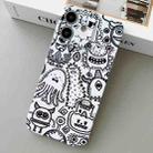 For iPhone 11 Painted Pattern Precise Hole PC Phone Case(Bottle Monster) - 1