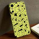 For iPhone X / XS Painted Pattern Precise Hole PC Phone Case(Green Label) - 1
