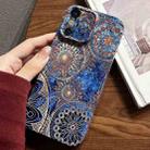 For iPhone X / XS Painted Pattern Precise Hole PC Phone Case(Abstract Flower) - 1