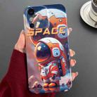 For iPhone X / XS Painted Pattern Precise Hole PC Phone Case(Orange Astronaut) - 1