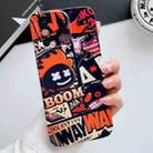 For iPhone X / XS Painted Pattern Precise Hole PC Phone Case(Orange Comics) - 1