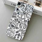 For iPhone X / XS Painted Pattern Precise Hole PC Phone Case(Block Monster) - 1