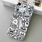 For iPhone X / XS Painted Pattern Precise Hole PC Phone Case(Bottle Monster) - 1