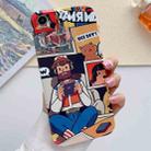 For iPhone XR Painted Pattern Precise Hole PC Phone Case(Vacationer) - 1