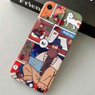 For iPhone XR Painted Pattern Precise Hole PC Phone Case(Holiday Uncle) - 1