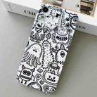 For iPhone XR Painted Pattern Precise Hole PC Phone Case(Bottle Monster) - 1