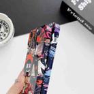For iPhone XS Max Painted Pattern Precise Hole PC Phone Case(Black Purple Umbrella Boy) - 4