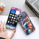 For iPhone XS Max Painted Pattern Precise Hole PC Phone Case(Black Purple Umbrella Boy) - 6
