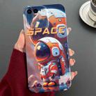 For iPhone 8 Plus / 7 Plus Painted Pattern Precise Hole PC Phone Case(Orange Astronaut) - 1