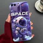 For iPhone 8 Plus / 7 Plus Painted Pattern Precise Hole PC Phone Case(Purple Astronaut) - 1