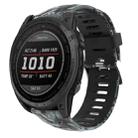 For Garmin Enduro 2 Camouflage Printed Silicone Watch Band(Black+Digital Camouflage) - 1