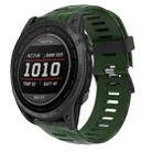 For Garmin Enduro 2 Camouflage Printed Silicone Watch Band(Army Green+Army Camouflage) - 1