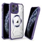 For iPhone 11 Pro Max CD Texture Magsafe Phone Case(Dark Purple) - 1