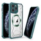 For iPhone 11 Pro Max CD Texture Magsafe Phone Case(Dark Green) - 1