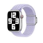 For Apple Watch Series 8 45mm Nylon Loop Magnetic Buckle Watch Band(Fog Purple) - 1