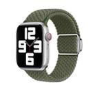 For Apple Watch SE 2022 40mm Nylon Loop Magnetic Buckle Watch Band(Dark Olive) - 1