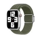 For Apple Watch SE 2022 44mm Nylon Loop Magnetic Buckle Watch Band(Dark Olive) - 1