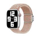 For Apple Watch SE 2022 44mm Nylon Loop Magnetic Buckle Watch Band(Starlight Pink) - 1