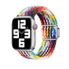 For Apple Watch SE 44mm Nylon Loop Magnetic Buckle Watch Band(Official Rainbow) - 1