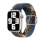 For Apple Watch Series 5 44mm Nylon Loop Magnetic Buckle Watch Band(Cowboy Rainbow) - 1