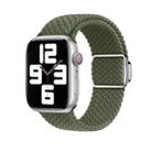 For Apple Watch SE 2023 40mm Nylon Loop Magnetic Buckle Watch Band(Dark Olive) - 1