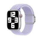 For Apple Watch Series 10 46mm Nylon Loop Magnetic Buckle Watch Band(Fog Purple) - 1