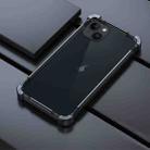 For iPhone 14 Plus Machinist Metal Phone Protective Frame(Black) - 1