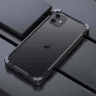 For iPhone 12 mini Machinist Metal Phone Protective Frame(Black) - 1