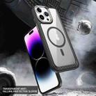 For iPhone 11 MagSafe Carbon Fiber Transparent Back Panel Phone Case(Purple) - 4
