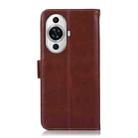 For Huawei Nova 11 Crazy Horse Top Layer Cowhide Leather Phone Case(Brown) - 3