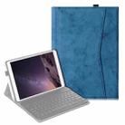 For iPad Air (2019) Marble Cloth Texture Horizontal Flip Leather Case with Pen Slot & Holder without Keyboard(Dark Blue) - 1