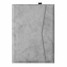 For iPad Air (2019) Marble Cloth Texture Horizontal Flip Leather Case with Pen Slot & Holder without Keyboard(Grey) - 2