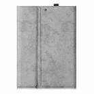 For iPad Air (2019) Marble Cloth Texture Horizontal Flip Leather Case with Pen Slot & Holder without Keyboard(Grey) - 3