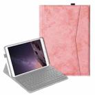 For iPad Air (2019) Marble Cloth Texture Horizontal Flip Leather Case with Pen Slot & Holder without Keyboard(Pink) - 1