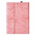 For iPad Air (2019) Marble Cloth Texture Horizontal Flip Leather Case with Pen Slot & Holder without Keyboard(Pink) - 3