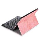 For iPad Air (2019) Marble Cloth Texture Horizontal Flip Leather Case with Pen Slot & Holder without Keyboard(Pink) - 4