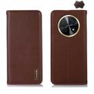 For Huawei Nova Y91 4G / Enjoy 60X KHAZNEH Nappa Top Layer Cowhide Leather Phone Case(Brown) - 1