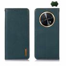 For Huawei Nova Y91 4G / Enjoy 60X KHAZNEH Nappa Top Layer Cowhide Leather Phone Case(Green) - 1