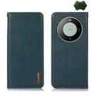 For Huawei Mate 60 KHAZNEH Nappa Top Layer Cowhide Leather Phone Case(Green) - 1