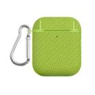 For AirPods 1 / 2 Woven Skin Texture PC TWS Earphone Protective Case(Green) - 1