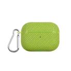 For AirPods Pro Woven Skin Texture PC TWS Earphone Protective Case(Green) - 1