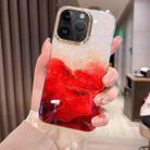 For iPhone 14 Pro Colorful Crystal Ripple TPU Phone Case(Red) - 1