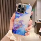 For iPhone 13 Pro Max Colorful Crystal Ripple TPU Phone Case(Purple Blue) - 1