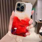 For iPhone 13 Pro Max Colorful Crystal Ripple TPU Phone Case(Red) - 1