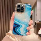 For iPhone 13 Pro Max Colorful Crystal Ripple TPU Phone Case(Blue) - 1